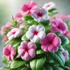 22Day Seeds: Seeds Periwinkle Madagascar Mix/Vinca Rosea/Perennial Flowers