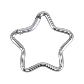 Sorrowso Carabiner Clip Star Shaped Climbing Buckle Aluminum Alloy Heavy Duty Keyring Hook For Camping Fishing Hiking Traveling Five Pointed Star Carabiner