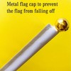 50 Packs Blue Small Flags on Sticks Hand Waving Flag