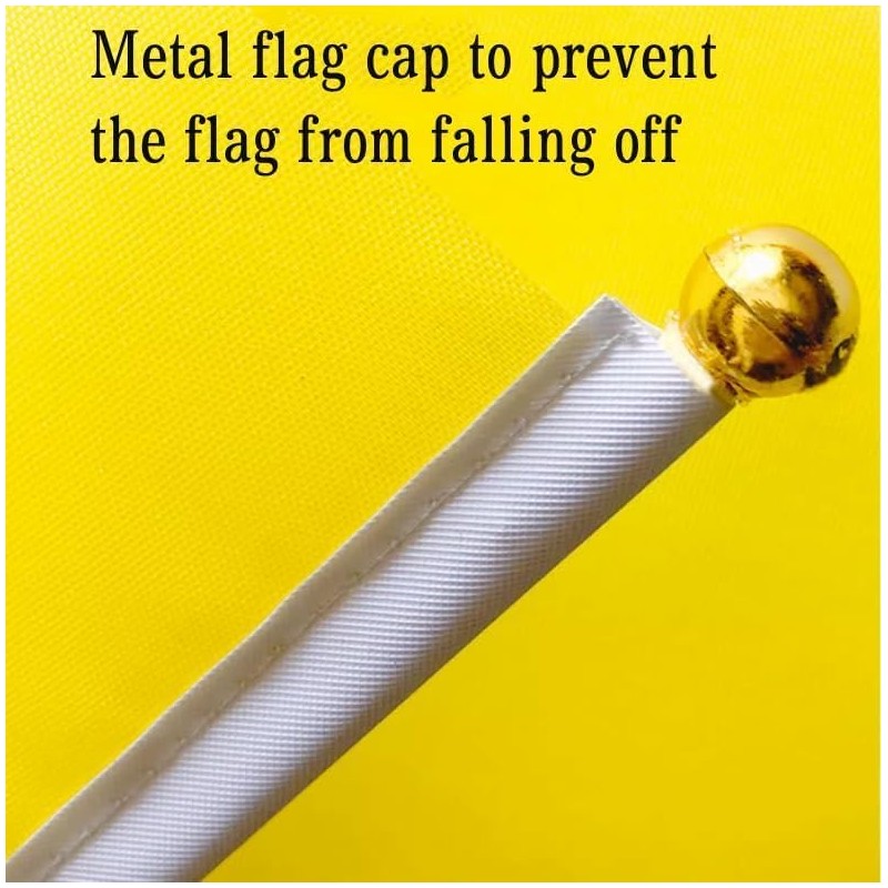 50 Packs Blue Small Flags on Sticks Hand Waving Flag