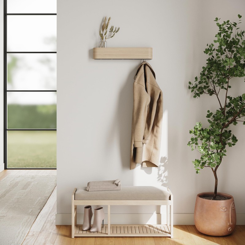 Kazai. Wall-Mounted Coat Rack 'Toke' - Modern Design Coat Rack