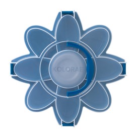 KOLORAE Daisy Serving Tray - Unique 9 Compartment Flower Snack Tray w/Dressing Cup. Great for Entertaining or Food Storage for Chips and Dip, Fruits and Veggies. Summer Party Serving Tray