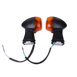 CustomDivine Turn Signal Left and Right Set Front ZX-9R ZX-12R ZX-6RR GPZ1100 ZXR400 ZXR750 ZX-7RR ZXR250 etc Genuine Type Aftermarket Custom Parts (Amber Lens)