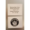 BUILDINGSIGNS.COM Elevator Certificate Frame 8.5" X 11" Stainless Steel