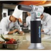 Neo Torch, Silver. Butane Torch Lighter, Refillable Cooking Torch with