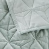 KASENTEX Oversized Queen Size Quilt Set,Luxury Velvet Quilt Set Geometric