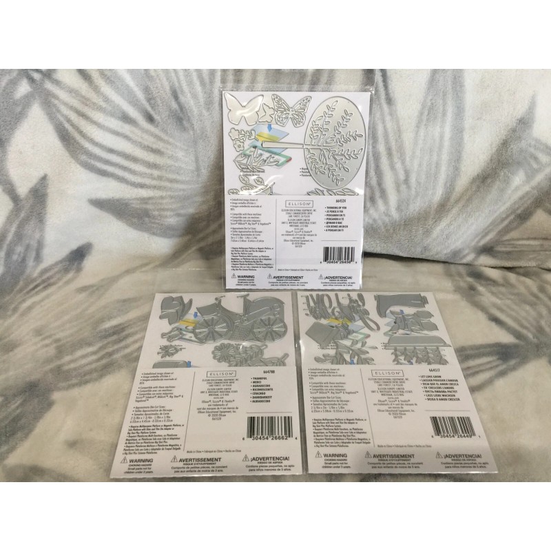 Sizzix® Thinlits Floral Sentiment Die Bundle 722-860 New