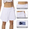 Women's Swim Skirt High Waisted Tummy Control Ruched Bathing Build-in