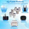 TUOLNK 2PCS BNC Male to Dual BNC Female 3-Way RF