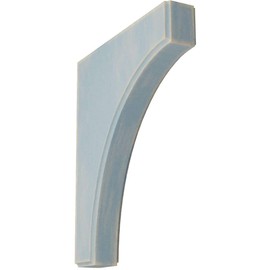 Ekena Millwork BKTWD02X10X12CVBU Clarksville Vintage Decor Bracket, 1 3/4"W x 10"D x 12"H, Driftwood Blue