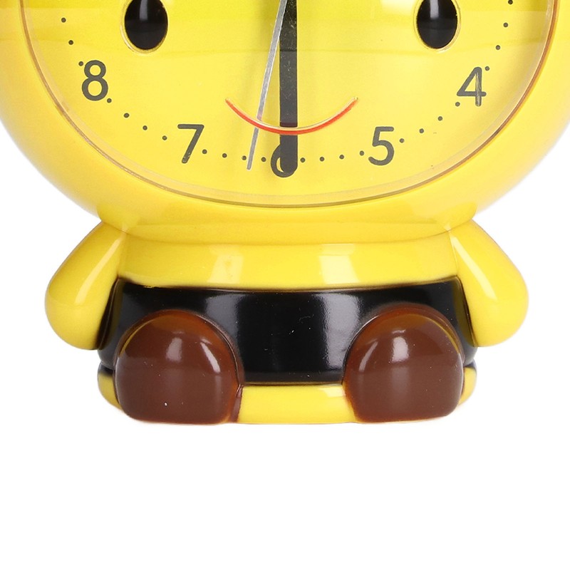 Alarm Clock Cute Cartoon Safe Use Silent Tick Light Weight