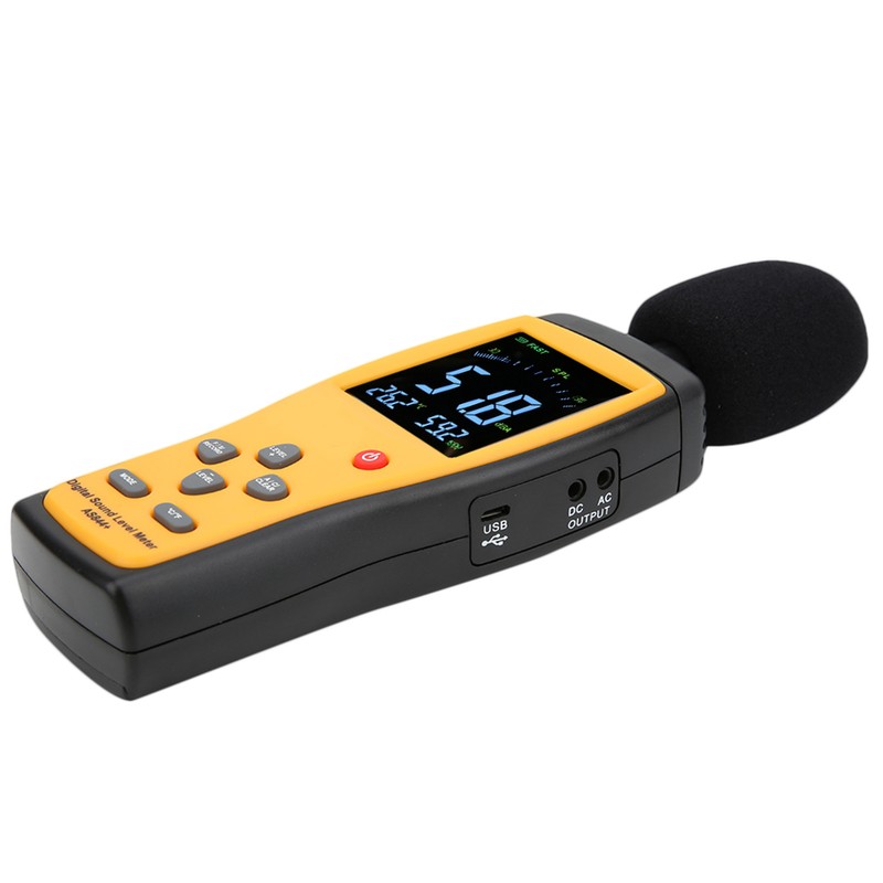 SMART SENSOR AS844+ Sound Level Meter LCD Digital Decibel Meter