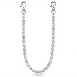 Quelay Wallet Chain Layered Pants Chains Ceramic Bead Waist Keychain for Men Women Goth Punk Jeans Clothing Bag Accessories (Stylish)