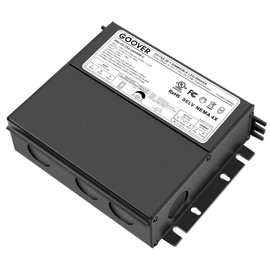 GOOVER 24V 60W Dimmable LED Driver, CCT & 5-in-1 Dimming Power Supply, AC to DC Transformer for LED Light, Compatible with Lutron and Leviton Dimmer, Fine Tuning Output Voltage, Class 2, UL Listed