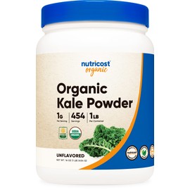 Nutricost Organic Kale Powder 1LB - All Natural, Non-GMO, Gluten Free, Certified USDA Organic Kale