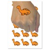 Baby Nursery Brontosaurus Dinosaur Temporary Tattoo Water Resistant Fake Body