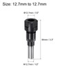 sourcing map Router Collet Extension Rod Converter Adapter 12.7mm to