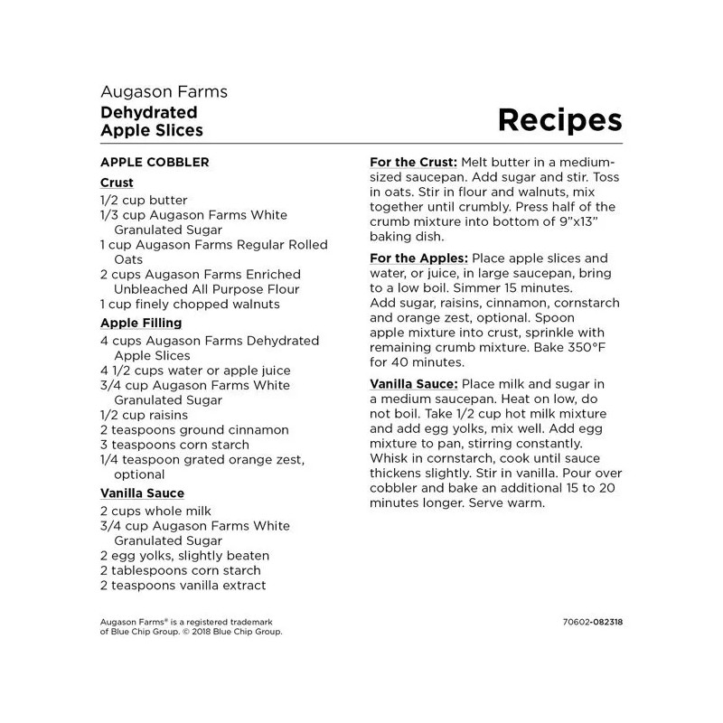 ‎Augason Farms Augason Farms Dehydrated Apple Slices Long Term Emergency