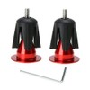 QitinDasen 2 Pairs Bike Handlebar End Plugs, Aluminum Bicycle Bar