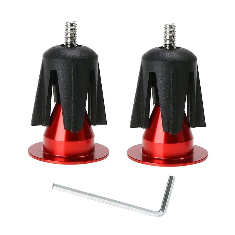 QitinDasen 2 Pairs Bike Handlebar End Plugs, Aluminum Bicycle Bar