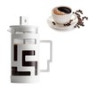 French Press Pot Maze Shell Design Glass Press Pot Press