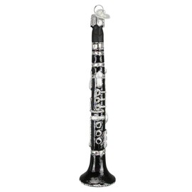 Old World Christmas Ornaments: Clarinet Glass Blown Ornaments for Christmas Tree (38026)