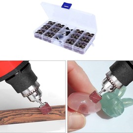 Sanding Sleeve Set with 144 Sanding Sleeves Bands and 6 Sanding Roller for Dremel Rotary Tool Pack of 150