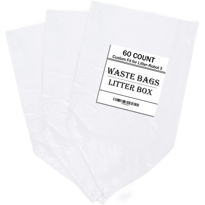 WECATION Replacement Waste Drawer Liners Compatible with Litter Bag Robot
