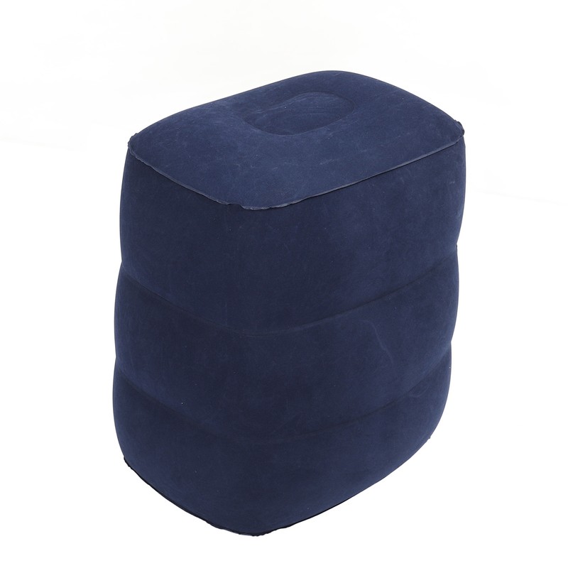 Inflatable Foot Rest Double Valve Blue PVC Flocking Washable Inflatable