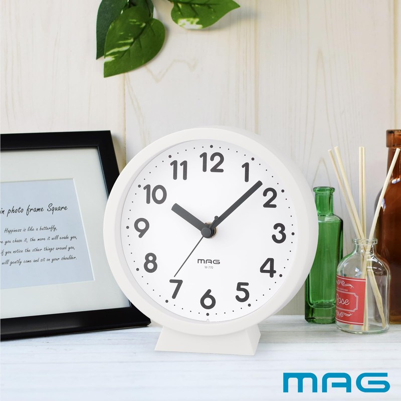 MAG AW-770 WH-Z Noah Precision Small Small Wall Clock, Wall