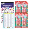 Lexellas World Bingo Game Night Set Bundle with 4 Packs