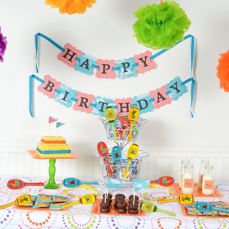 15Pcs Mexican Fiesta Party Favors Mini Wooden Maracas for Kids