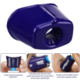 Aswalling Eye Dropper Tool Portable Reusable 2 Pcs Eye Drop Guide Dispenser Assist Device Helper Wash Cup Dispenser Aids