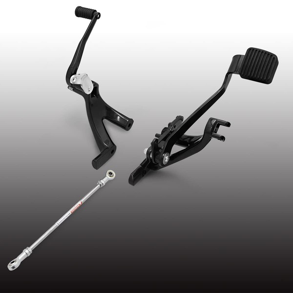 Black extended Forward Control Foot pegs For Harley Softail Street