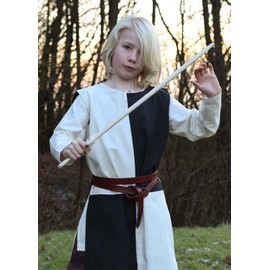 Battle-Merchant Lucas Children's Weapon Skirt Medieval Knight LARP Costume (Natural/Black/146)