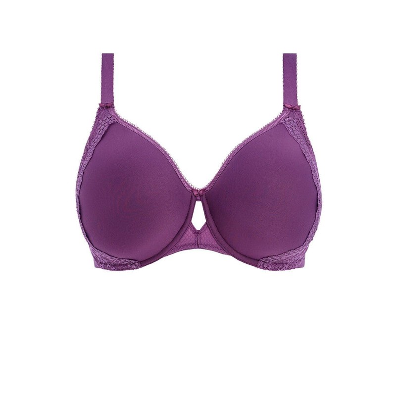 Elomi Women Plus Size Underwire Full Cup Banded Bra, Pansy,