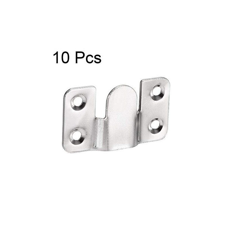 sourcing map Flush Mount Bracket, 53x30mm Zinc Plated Wall Mount