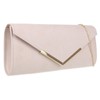Girly Handbags Small Frame Clutch Bag, Naked