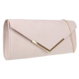 Girly Handbags Small Frame Clutch Bag, Naked