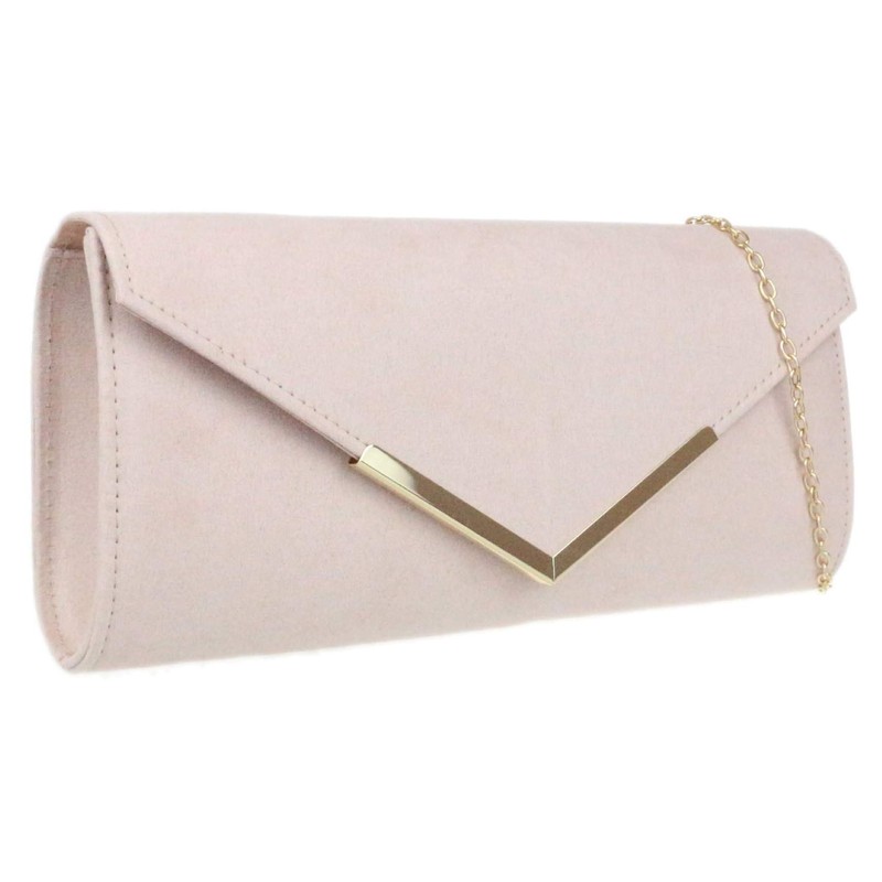 Girly Handbags Small Frame Clutch Bag, Naked