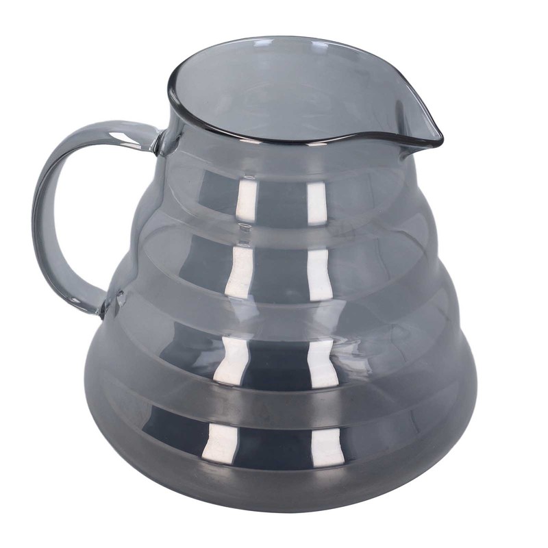 Electroplated Grey Coffee Pot High Borosilicate Glass Hand Coffee Server