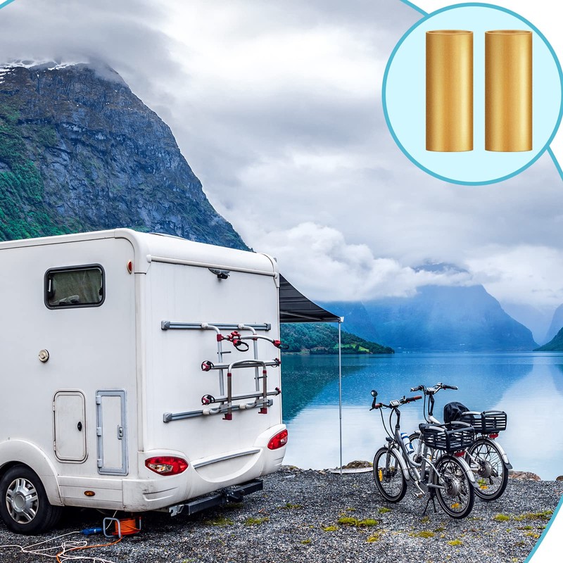 Dunzy 16 Pcs Trailer Leaf Spring Bushing Kit Brass Shackle