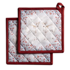 Maison d'Hermine Oven Gloves and Pot Holders Christmas Set