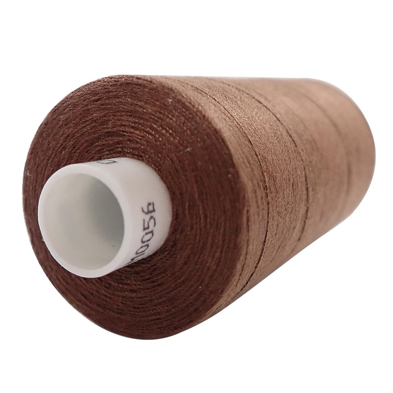 Moon Thread Brown Spun Polyester Sewing Thread - 1000M