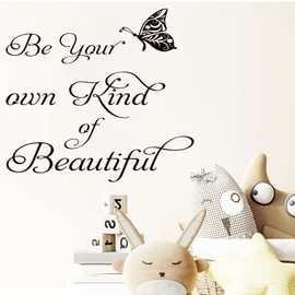 Inspirational Quote Be Your Own Kind of Beatiful Vinyl Wall Decal Wall Decals Family Wall Décor Living Room Wall Décor Home Decoration