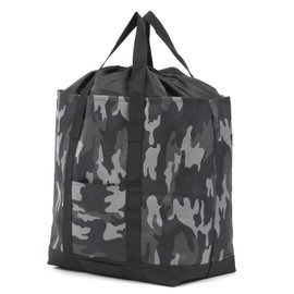 VivaSmile Large Storage Tote Bag, Large Capacity, Drawstring Type, M Gray Camo