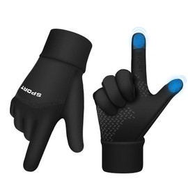 AURUZA Men's Cycling Gloves with 5 Finger Touch Screen, 8 cm (XL)