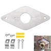 GGTE Hose Bib Mounting Plate, Aluminum Outdoor Faucet Mounting Plate,