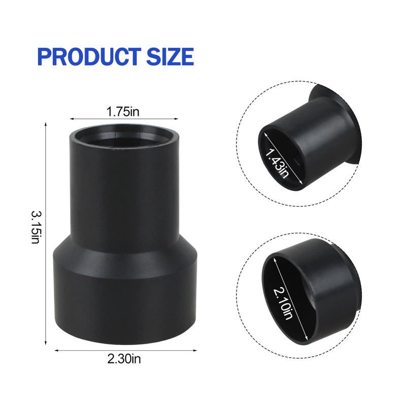 27mm Vacuum Hose Adapter for Festool Hose, for Dewalt Milwau-kee