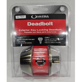 Ultra Security Exterior Key-Locking Deadbolt Lock Entry Door Grade 3